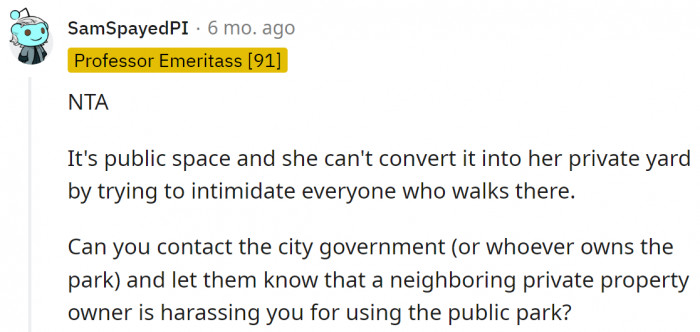 Public space is intended for everyone