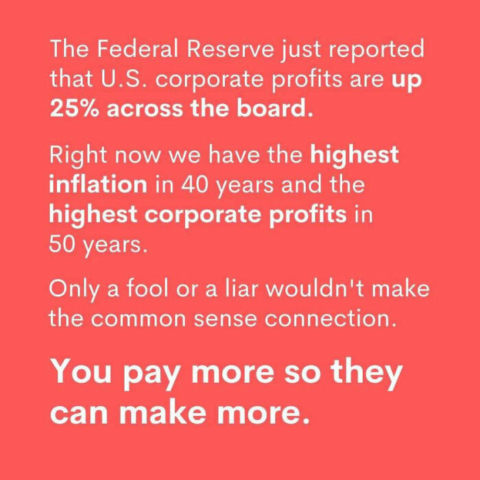 22. You pay more so they make more