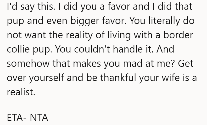 Seems like someone's ego got tangled in the leash.