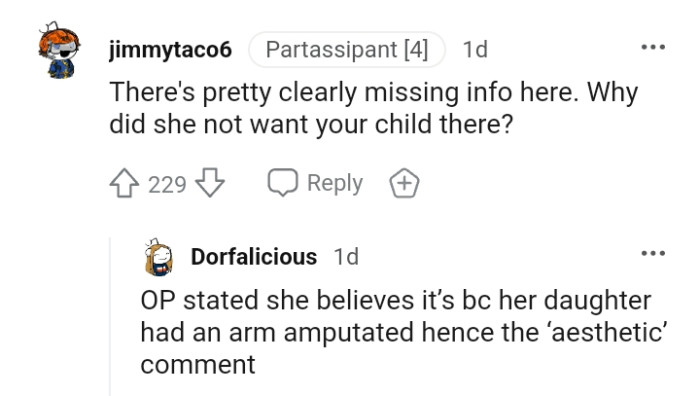 This Redditor Wants to Know Why the OP's Daughter Couldn't Come