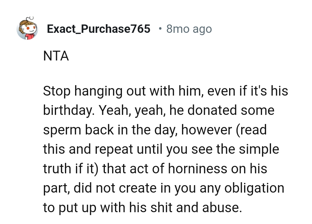 The OP has no obligation to put up with her dad's mess and abuse