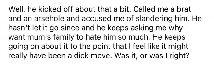 OP doubted the way he dealt with the situation, so he decided to consult with the Reddit community.