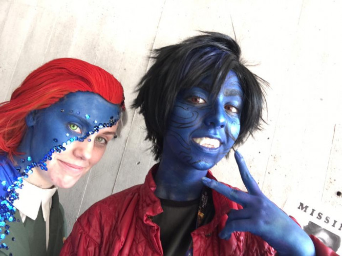 Mystique and Nightcrawler