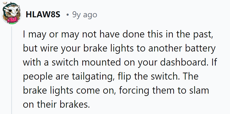 Turning tailgaters into amateur stunt drivers, one brake light switch at a time. Proceed with caution and a mischievous grin!