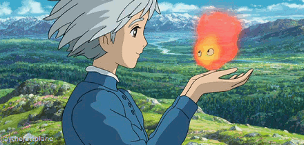 1. Sophie Hatter giving a little 'Thank-You' smooch to Calcifer