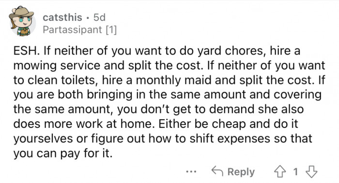 Either do it yourselves, or pay someone else to do it for you!