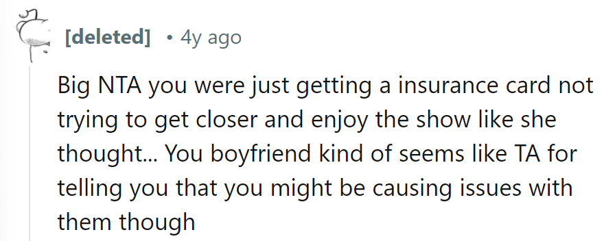 Mailbox business, not a front-row seat.