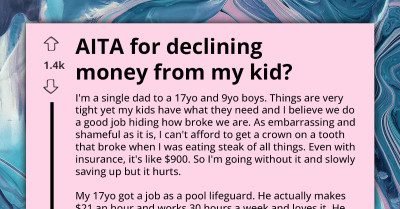 Single Dad Refuses Son's Generous Offer To Help Pay For Dental Work
