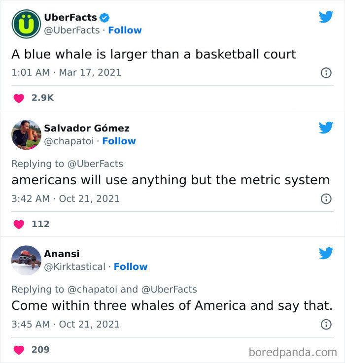 17. A blue whale being larger than a basketball court