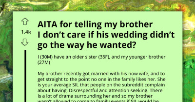 Man's Child-Free Destination Wedding Marred By Family's Absence Over Dislike For His Bride