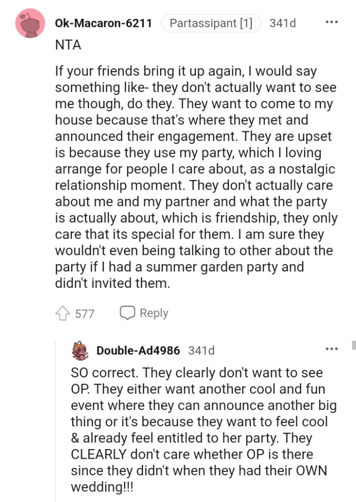 And the Comments Roll In...