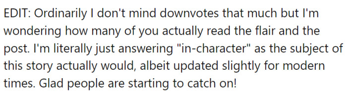 OP is glad that people are catching on