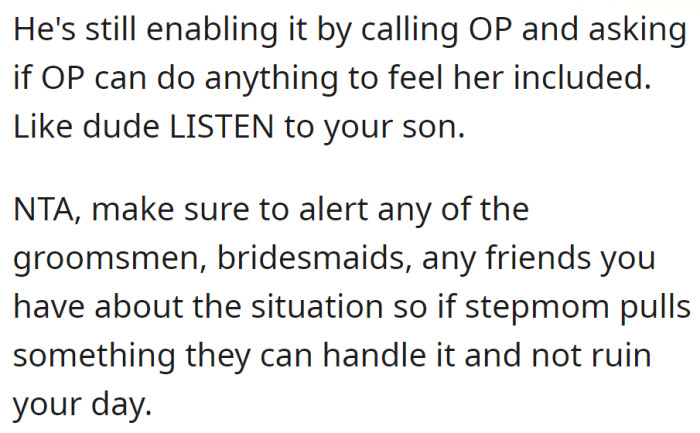 His father should understand him