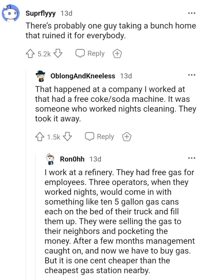 It might be one person doing all this, and everyone is paying for it