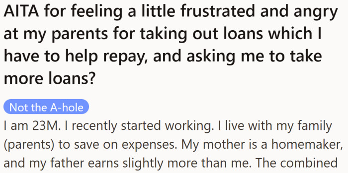 A 23-year-old worker shares how his parents’ old debts have become his new responsibility.
