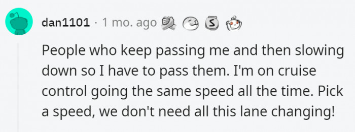 19. No one wants to bump into people who can't keep up the pace