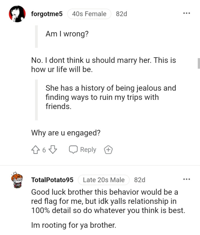 If the OP married her, this is how his life will be