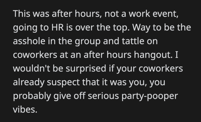 The commenter said this made OP a hypocrite because she was okay doing the same thing