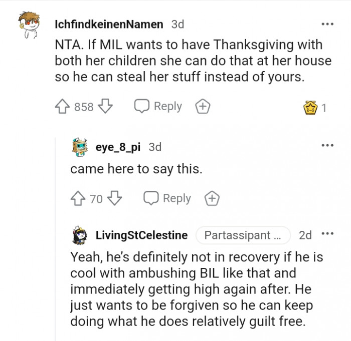 They can all do the Thanksgiving at her house