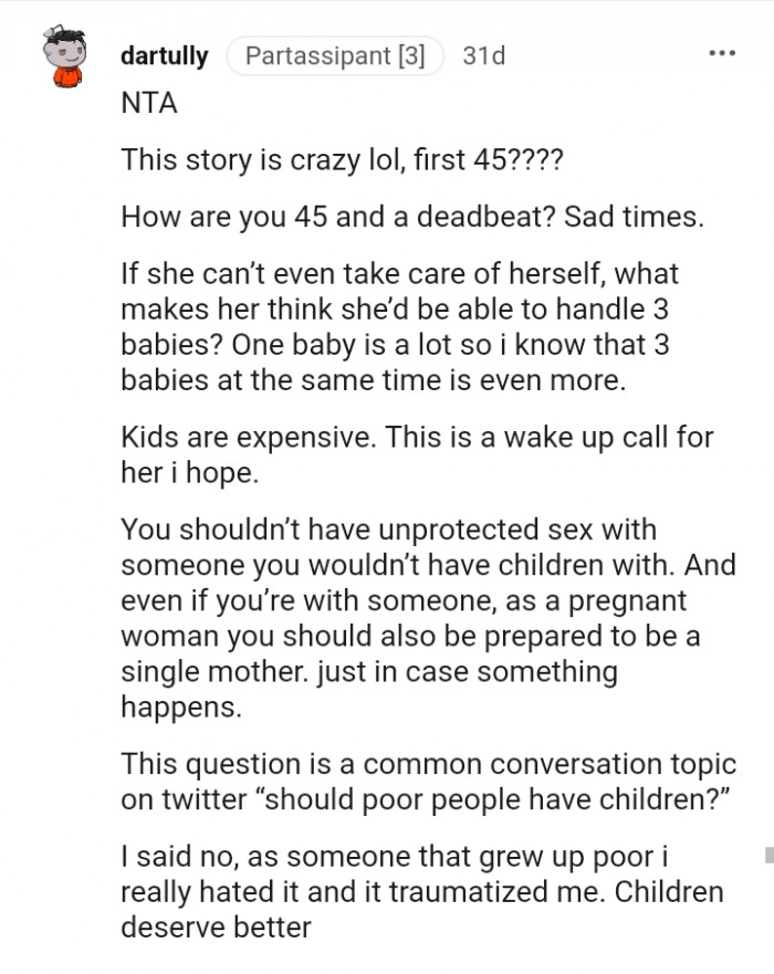 This Redditor hopes that this is a wake-up call for her