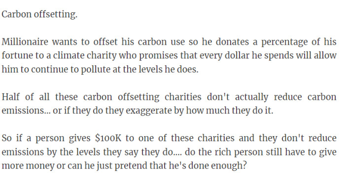 7. Carbon offsetting