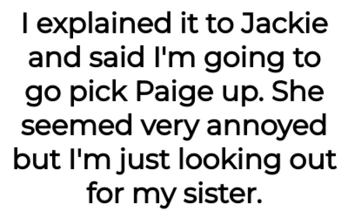 OP's girlfriend seemed very annoyed