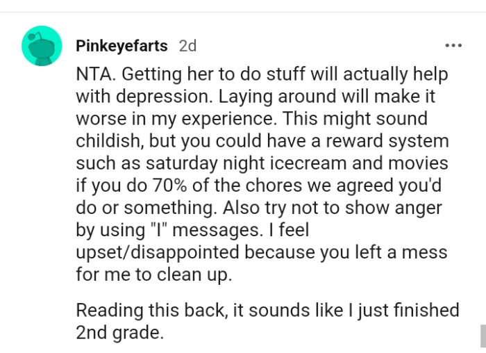 You could also have a reward system