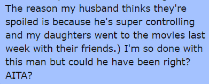 OP isn't sure who's right in this situation, so she turned to Reddit