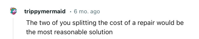 Maybe Both of Them Should Split the Cost for Peace to Reign