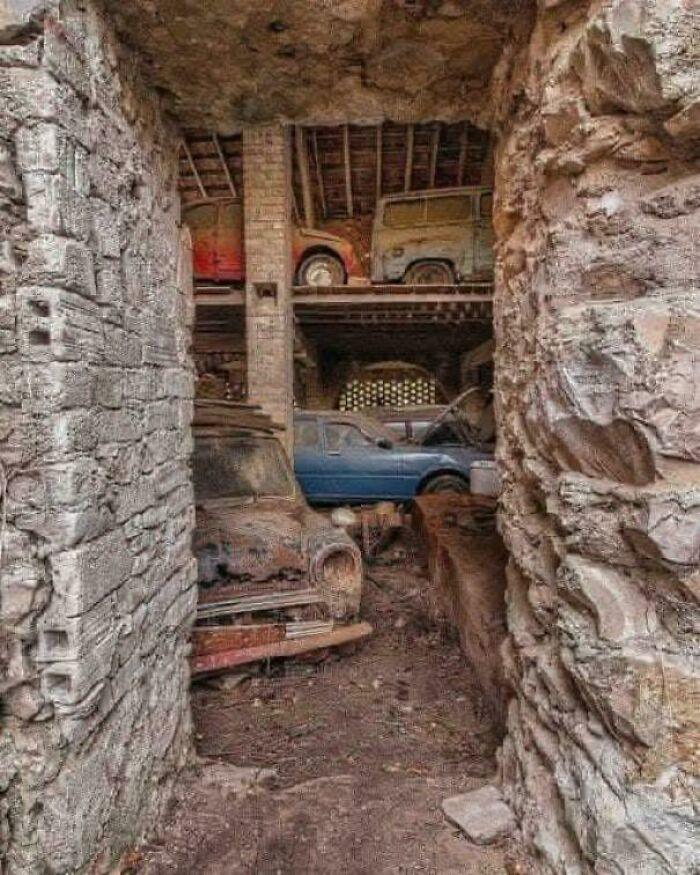 A Mysterious Cave Full Of Abandoned Classic Cars