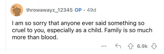 Family is more than blood ties.