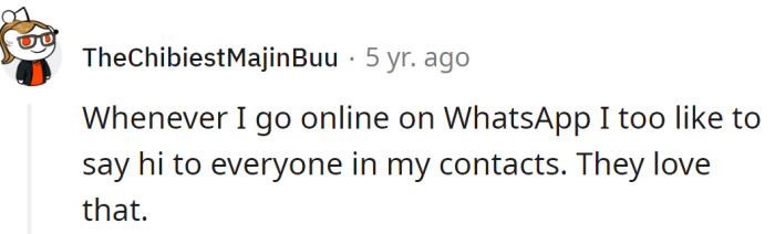 And they eagerly await 'hi' each day...