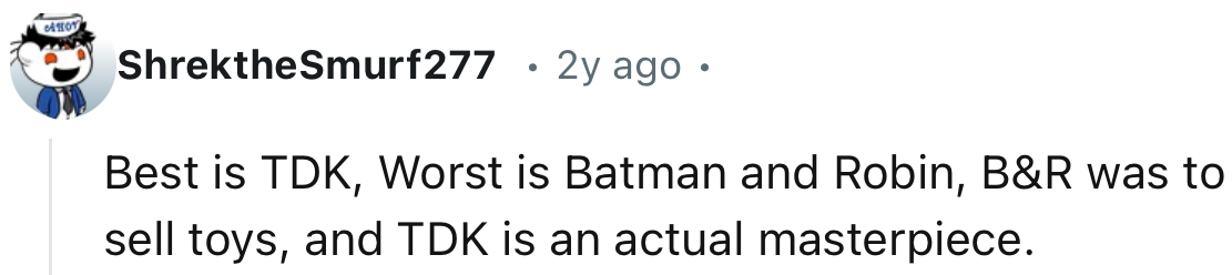 “B&R was to sell toys, and TDK is an actual masterpiece.”