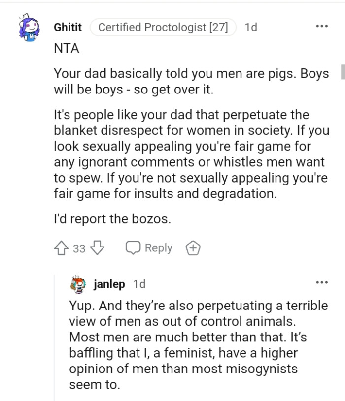 This Redditor Would Report Those Men