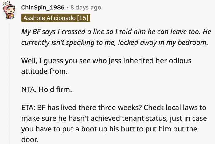 We don't have to wonder who Jess takes after