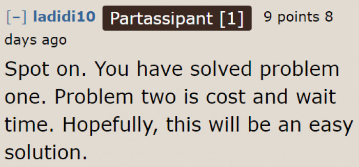A service dog is probably best post-surgery.