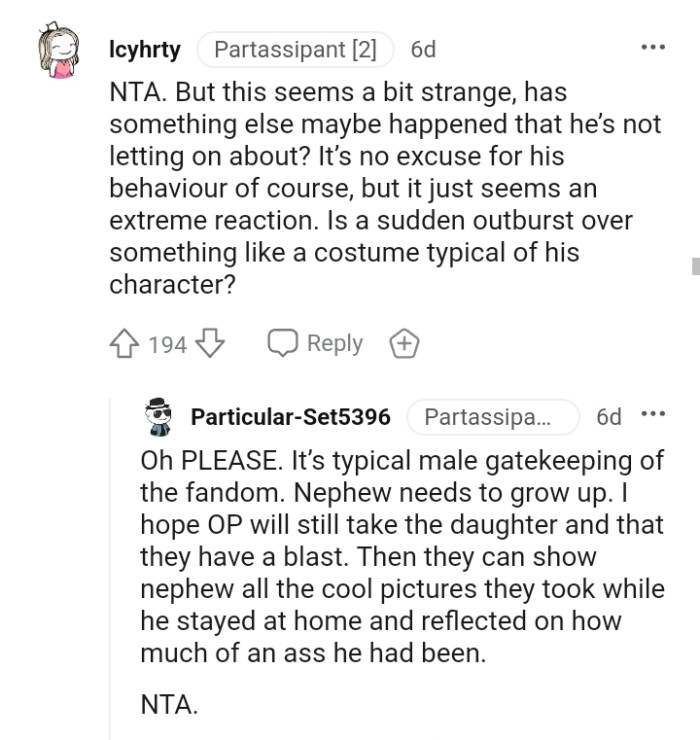 It is no excuse for his behavior