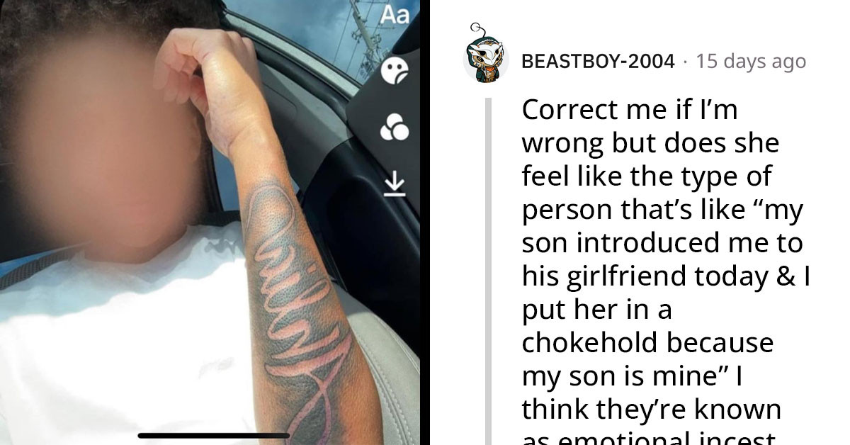 Mother Gets Her Teenage Son Tattooed For His Birthday, And It's Her Name