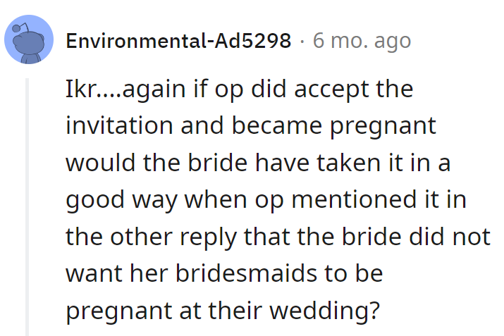 Accept the invite, add a baby bump, and suddenly it's a bridal faux pas?