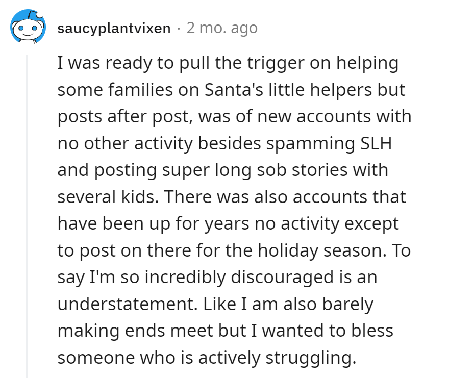 Looks like Santa's helpers got stuck in the spam filter! Time to separate the naughty from the needy.