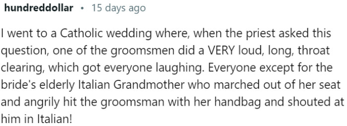 Grandma's bag-swinging retaliation!