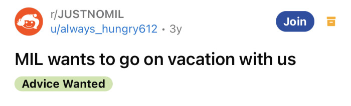 The OP asked for advice on setting boundaries with her MIL.