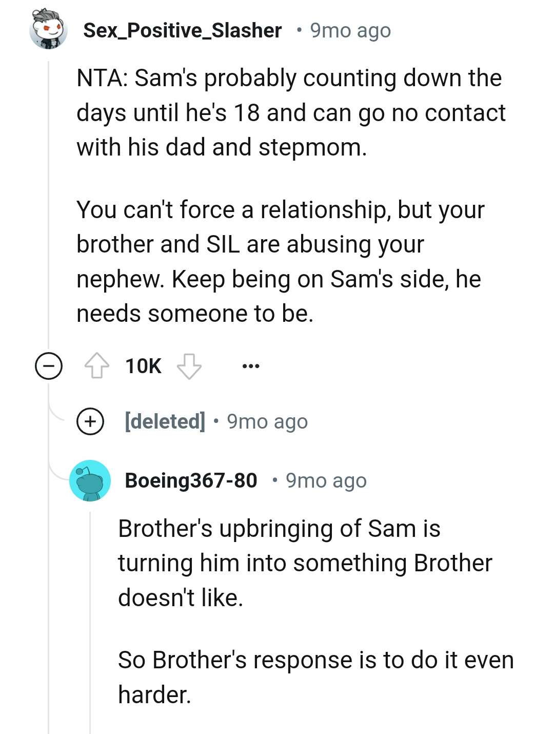 And the comments from other Redditors roll in...