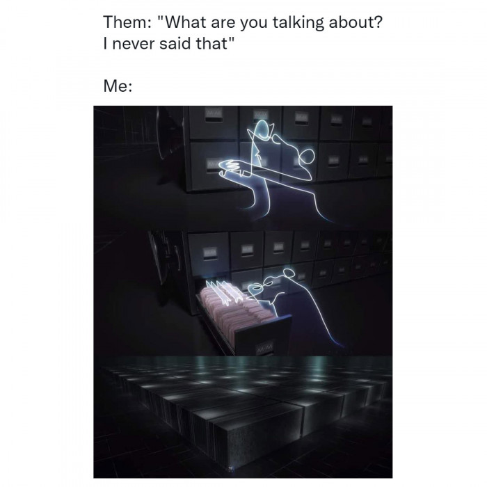 19. Searching for that exact moment in your memory