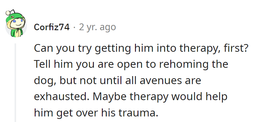 Therapy before 'puppy-paws'! Rehoming's Plan B, but let's explore Plan A—his emotional leash!