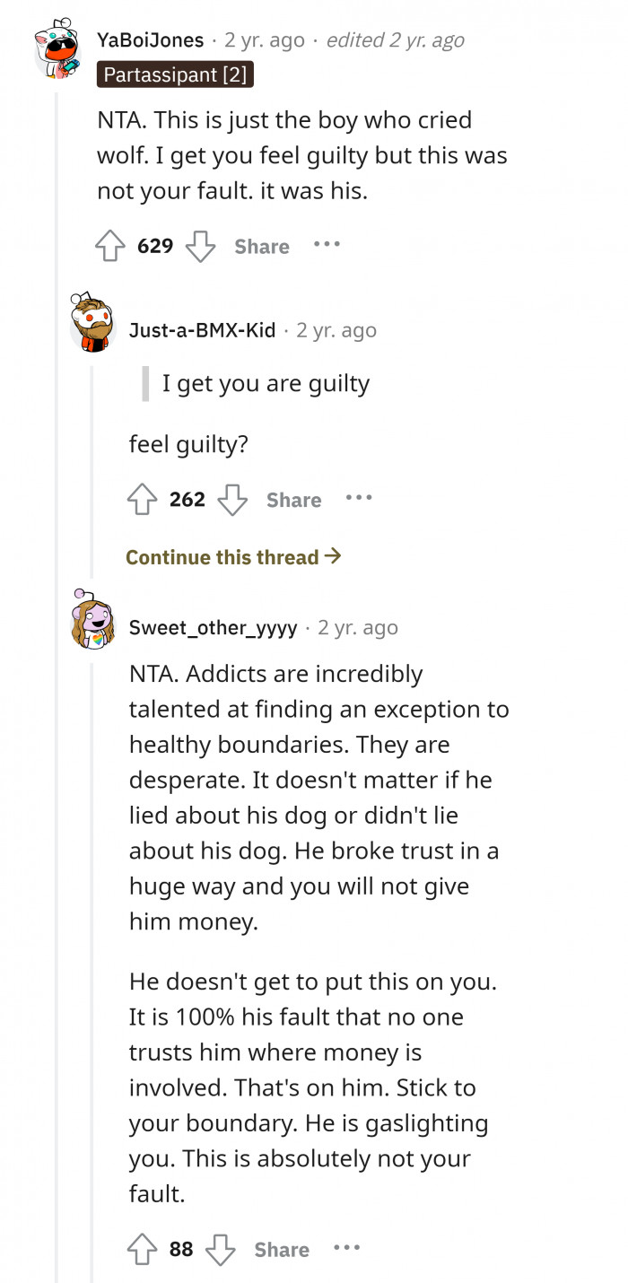 #5 Gaslighting and manipulation are the results of being a drug addict.