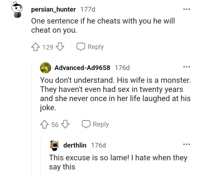 If he cheats with you, he will cheat on you