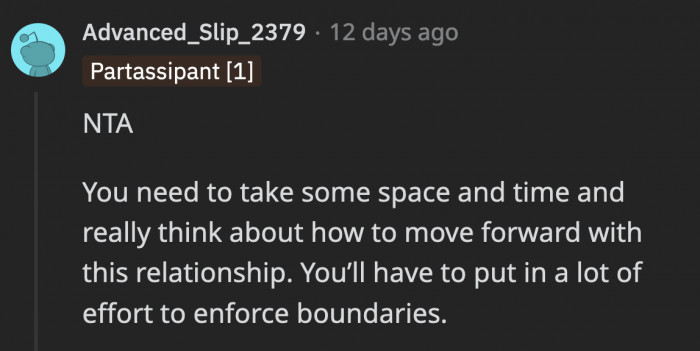 For OP to proceed better, she should take some time to assess the situation and generally take some time for herself