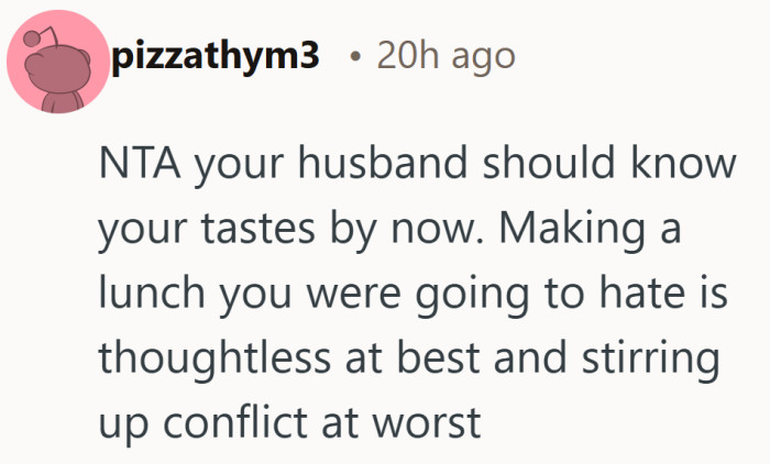 After ten years together, food preferences are usually the easiest thing to remember.