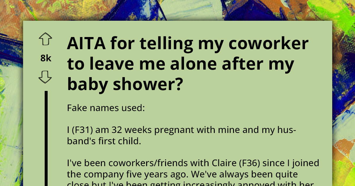 Pregnant Woman Has Had Enough Of Coworker Who Keeps On Touching Her Stomach Despite Being Told Not To